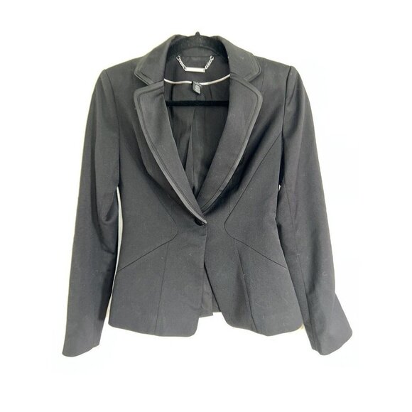 White House Black Market Jackets & Blazers - White House Black Market Black Women’s Blazer Single Button Formal Career Y1